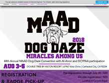 Tablet Screenshot of maaddogdaze.org